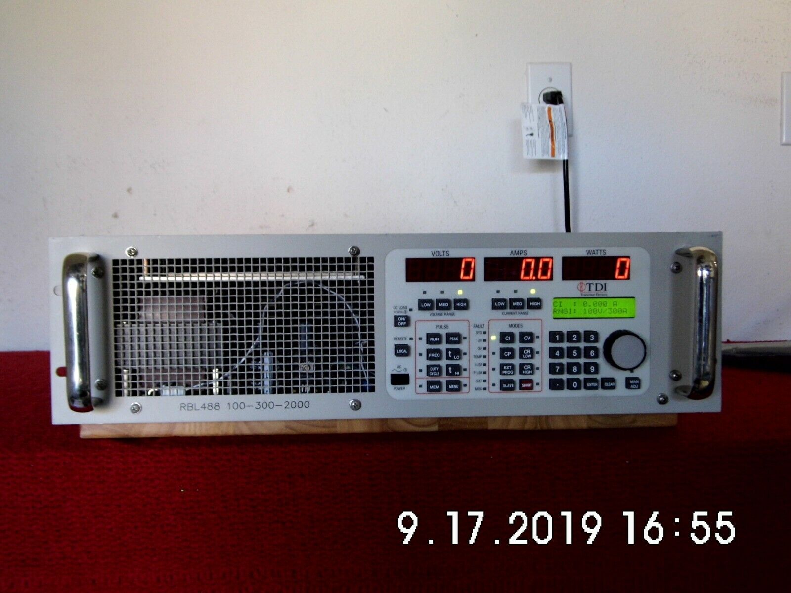 TDI Dynaload RBL488 100-300-2000 DC Electronic Load-GPIB & Ethernet (2 in stock) TDI Dynaload RBL488 100-300-2000 DC Electronic Load-GPIB & Ethernet (2 in stock)